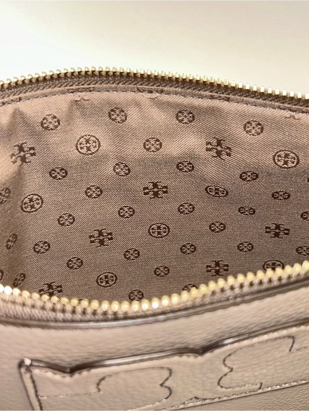 Tory Burch  Pebbled Leather Crossbody with Tassel Charm